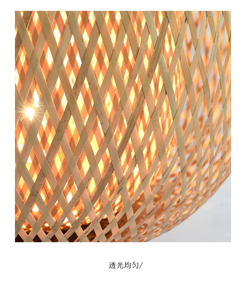 Eco-Friendly Bamboo Table Lamp - Warm Glow for Modern Spaces