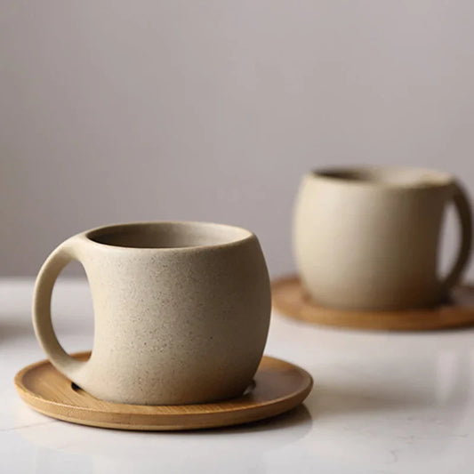 Elegant Ceramic Coffee Cups - 220ml for Coffee Lovers!