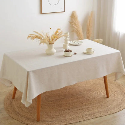 Elegant Cotton Linen Tablecloth - Perfect for Weddings & Parties