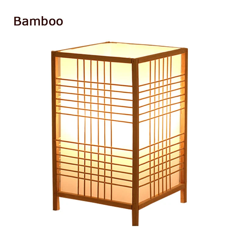 Bamboo Table Lamp: Warm Glow for Cozy Bedrooms & Studies