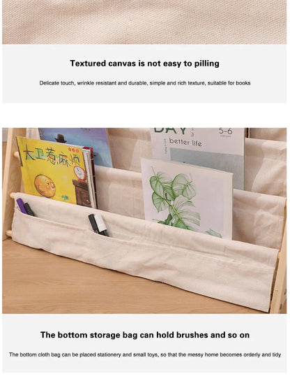 나무 어린이 책장 – 어린 독자를 위한 세련된 수납 공간!