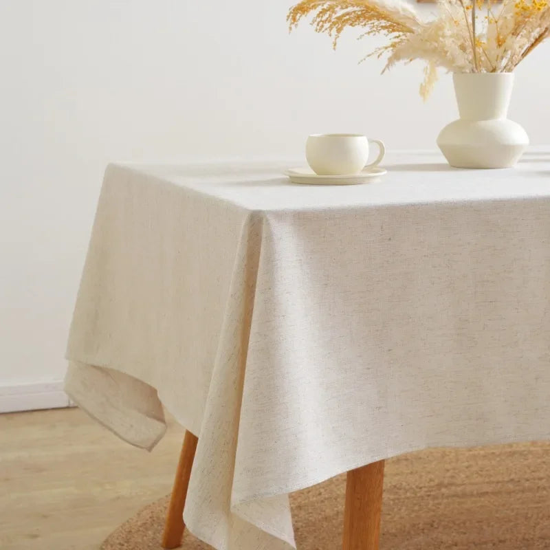 Elegant Cotton Linen Tablecloth - Perfect for Weddings & Parties