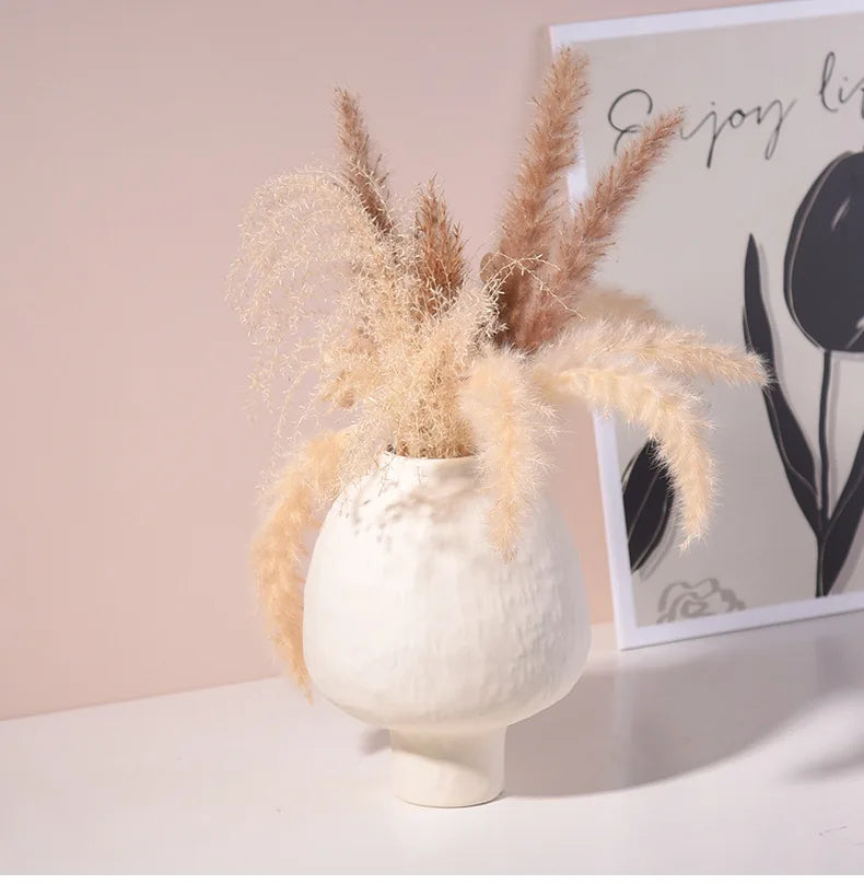 Handmade Ceramic Vase - Artisan Floral Elegance for Home