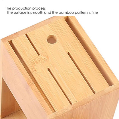 Bamboo Knife Block – Stylish Storage for Home Chefs