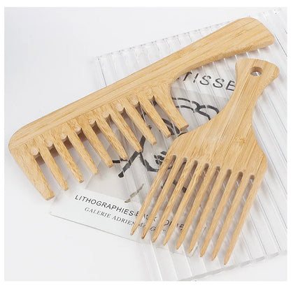 Eco-Friendly Bamboo Comb - Smooth Scalp Massage by Rooted Living