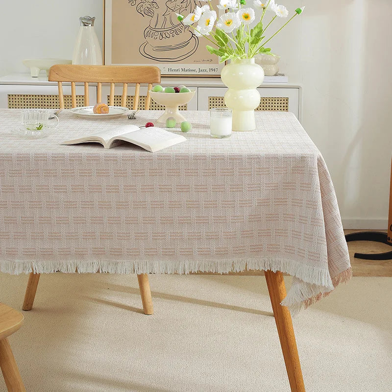 Luxury Tablecloth - Elegant French Cotton Linen for Home Decor