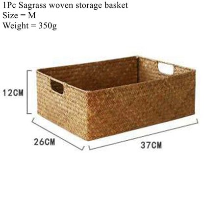 Eco-Friendly Seagrass Basket - Stylish Storage for Homes
