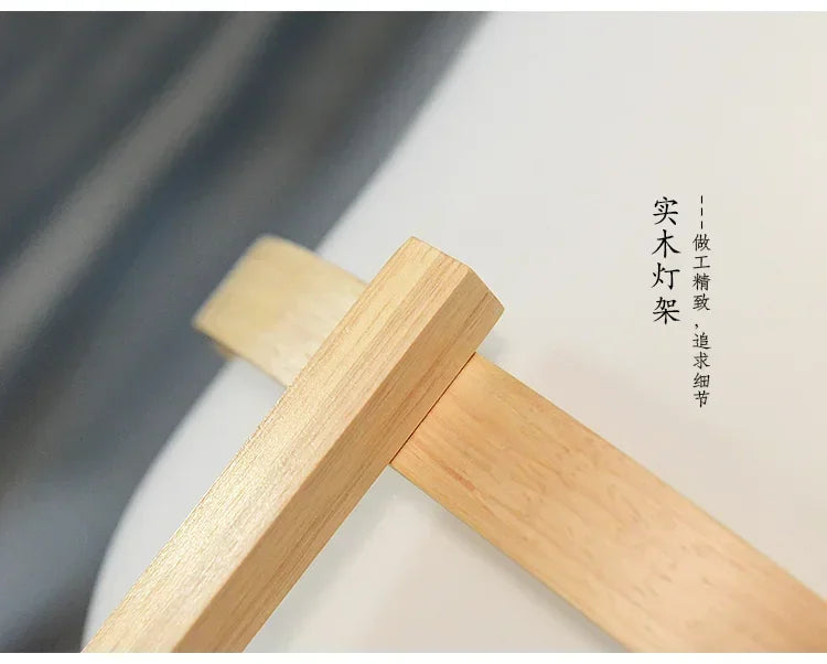 Lampadaire moderne en bambou – Éclairage LED chic pour la maison