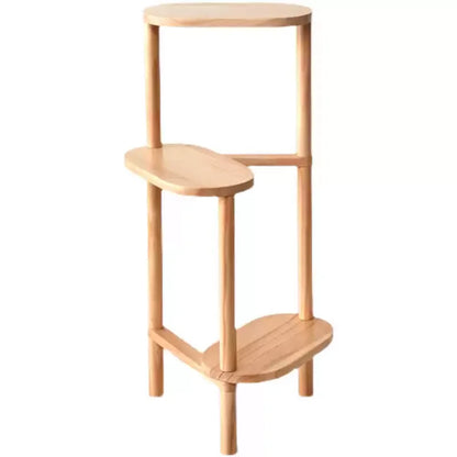Solid Wood Plant Stand - Elegant 3-Tier Organizer for Greenery