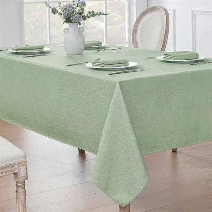 Linen Texture Waterproof Tablecloth - Elegant & Stain-Proof for Farmhouse Dining