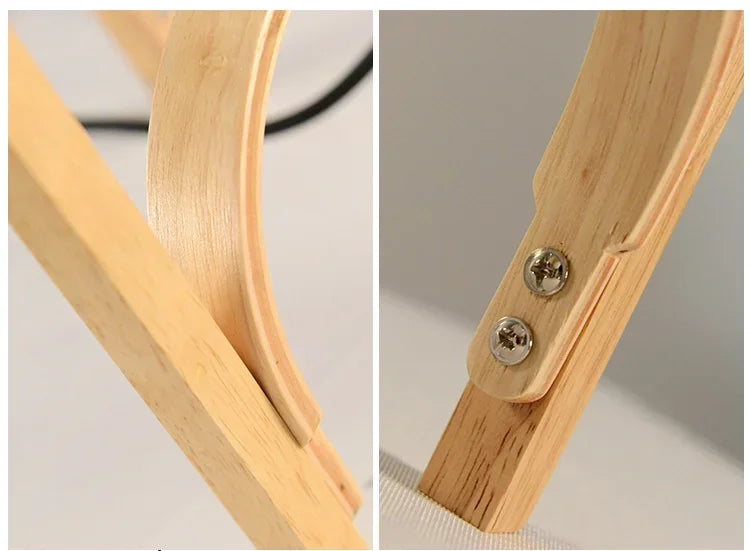 Lampadaire moderne en bambou – Éclairage LED chic pour la maison