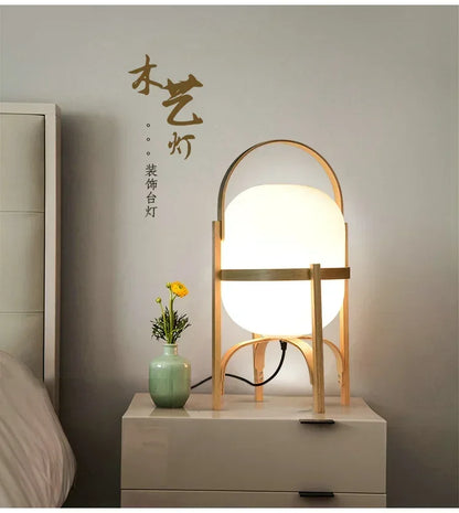 Lampadaire moderne en bambou – Éclairage LED chic pour la maison